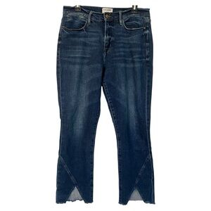 FRAME Le High Straight Jeans High Rise Medium Wash Stretch Denim Women’s Size 31